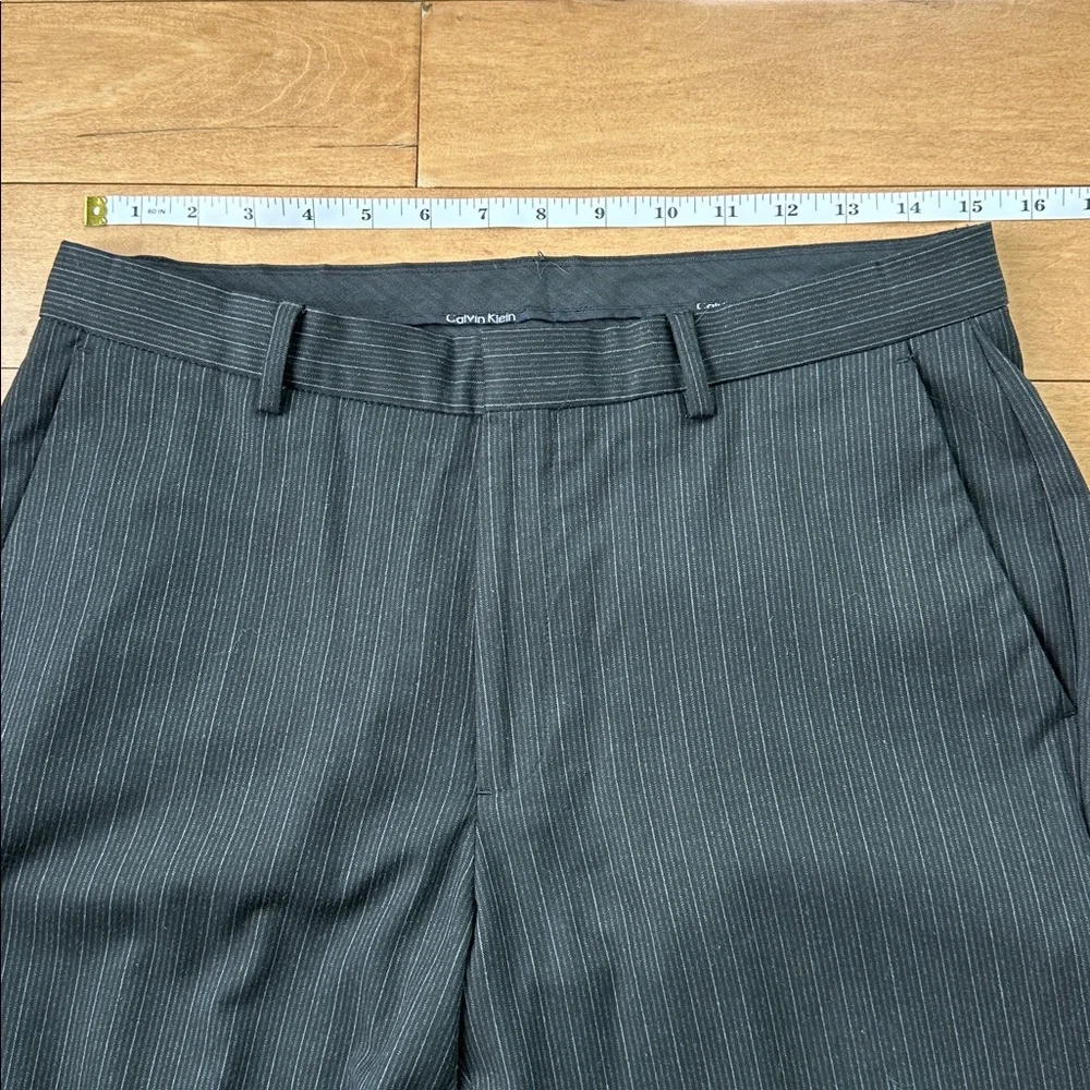 Calvin Klein charcoal Pinstripe Suit Set | Men’s S Jacket & 30x32 Pants